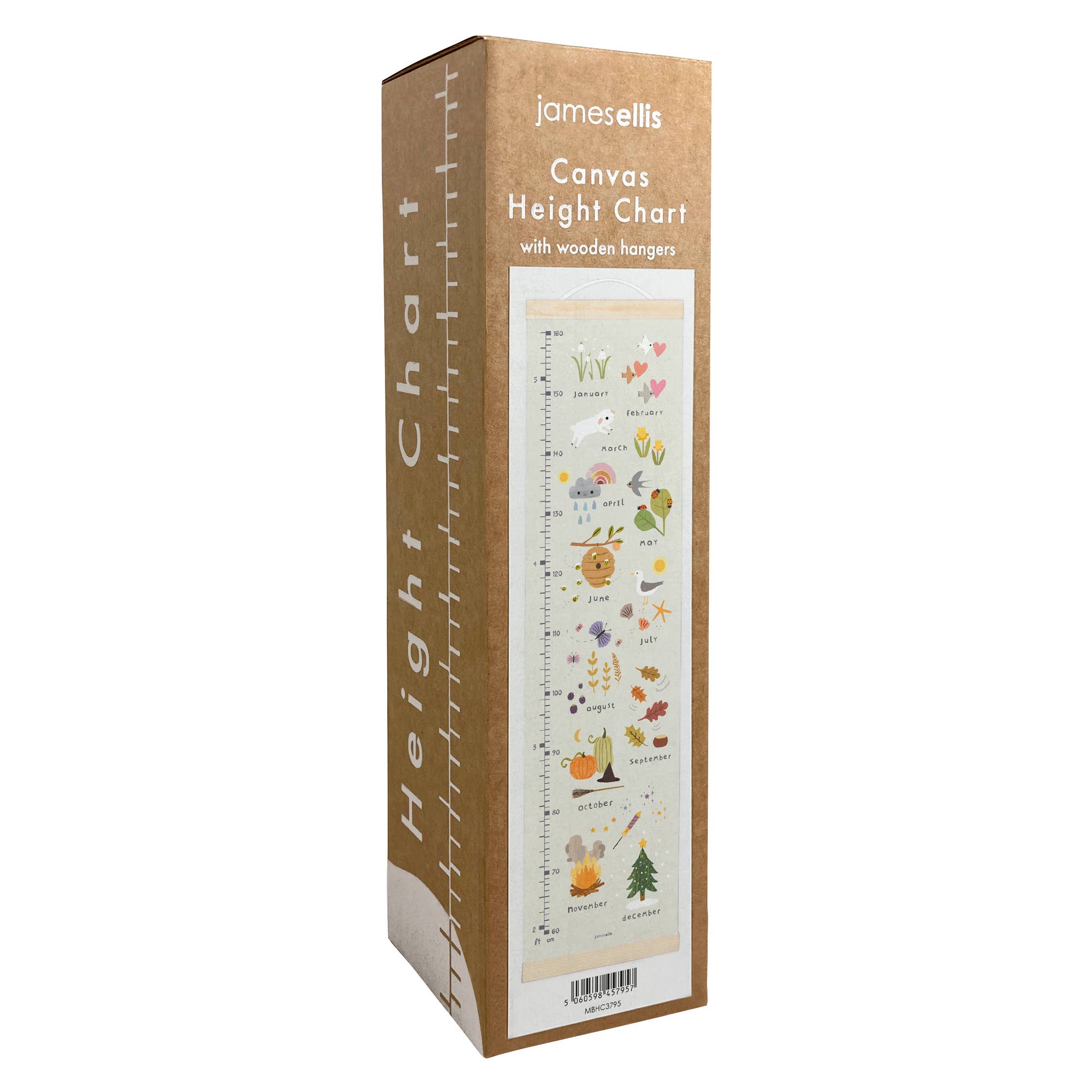 James Ellis – Engroshandel Vækstskema - Børn og baby – Måneder i året højde vækstdiagram1