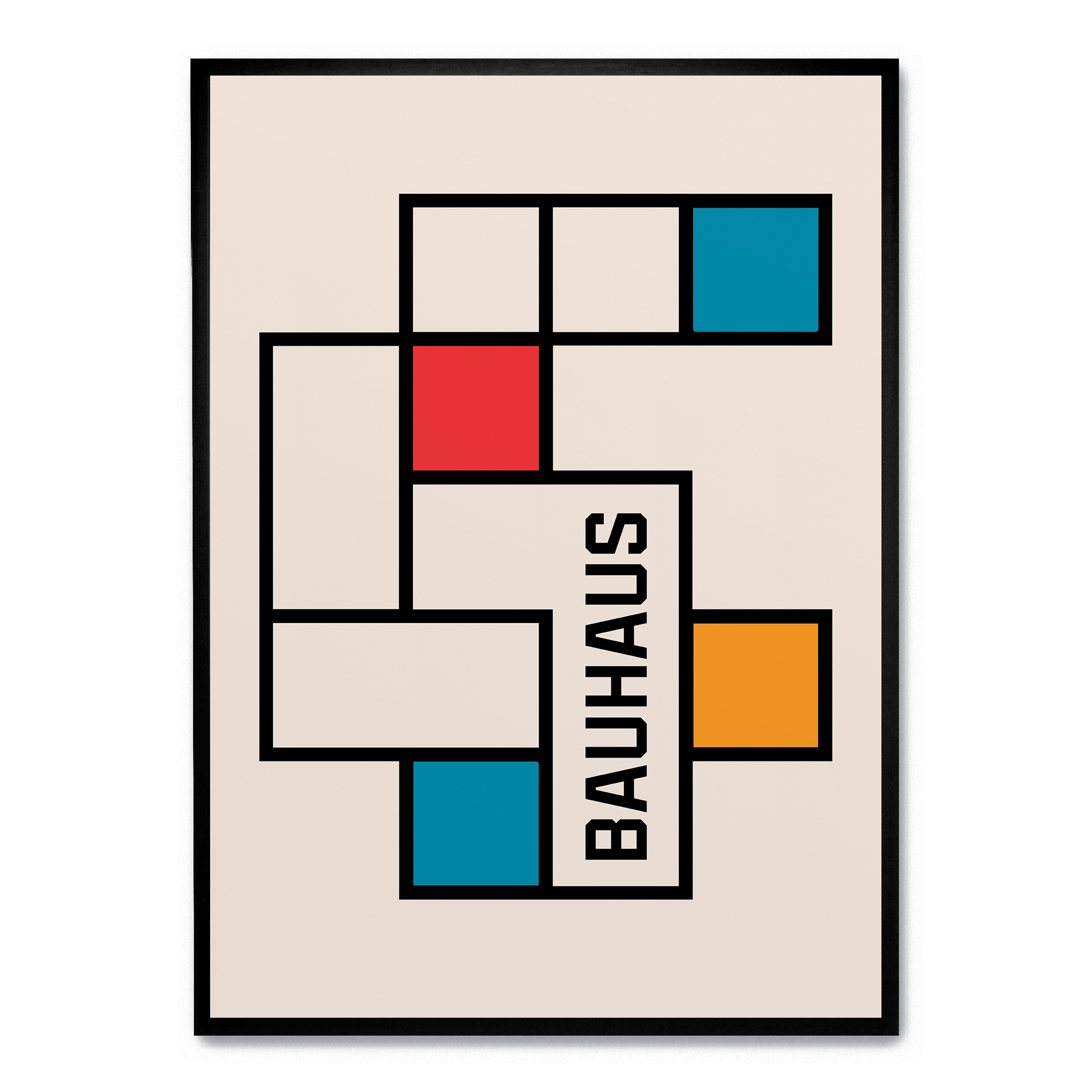 Rock Paper Scissors Wall Art - Wholesale Art Print - Bauhaus Tetris2