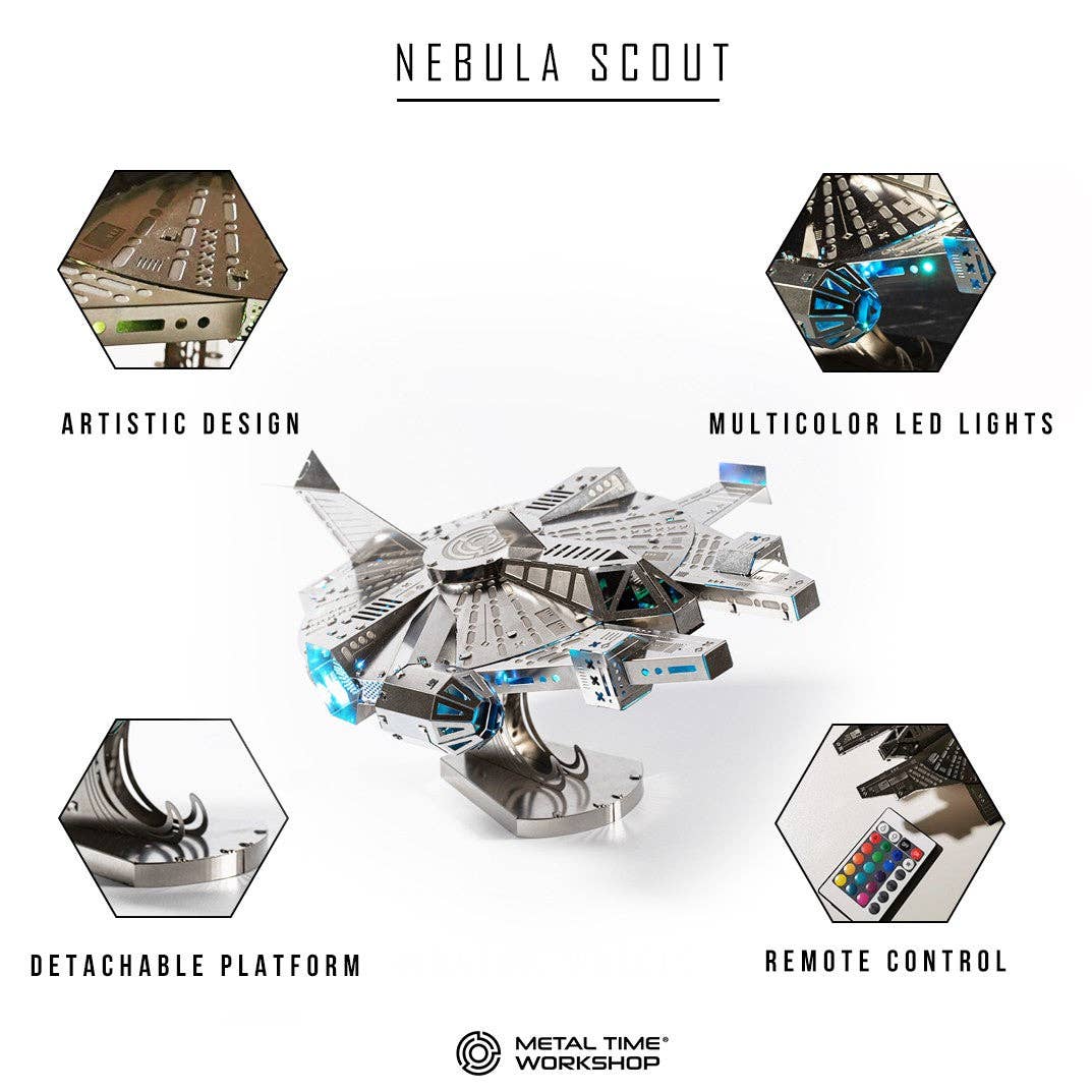 METAL-TIME INC. - Vendita all'ingrosso Kit per lavoretti fai da te - NEBULA SCOUT STARSHIP DIY kit1