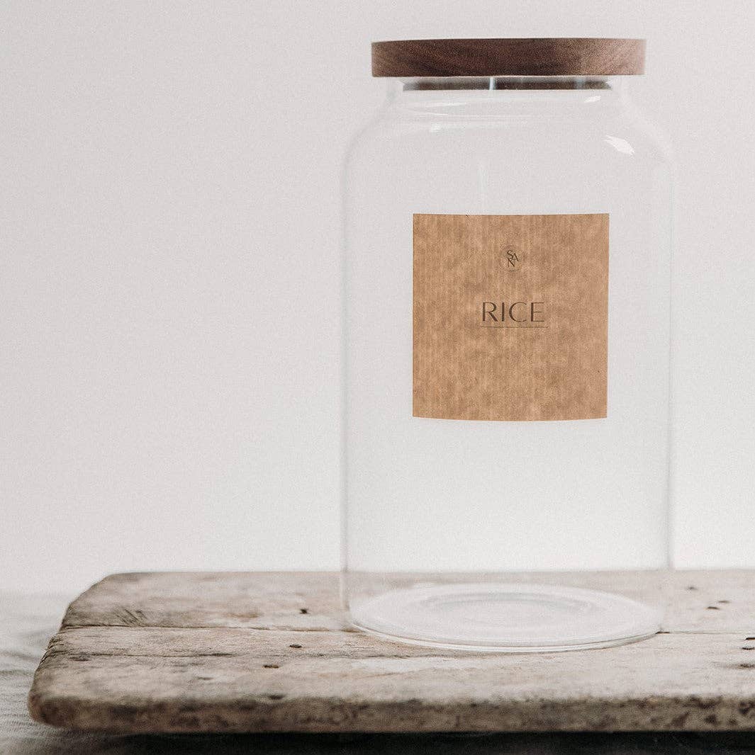 So At Nature - Wholesale Jar - Pantry Glass Jar With Wooden Acacia Lid - 1.2L, 2L, 2.5L2