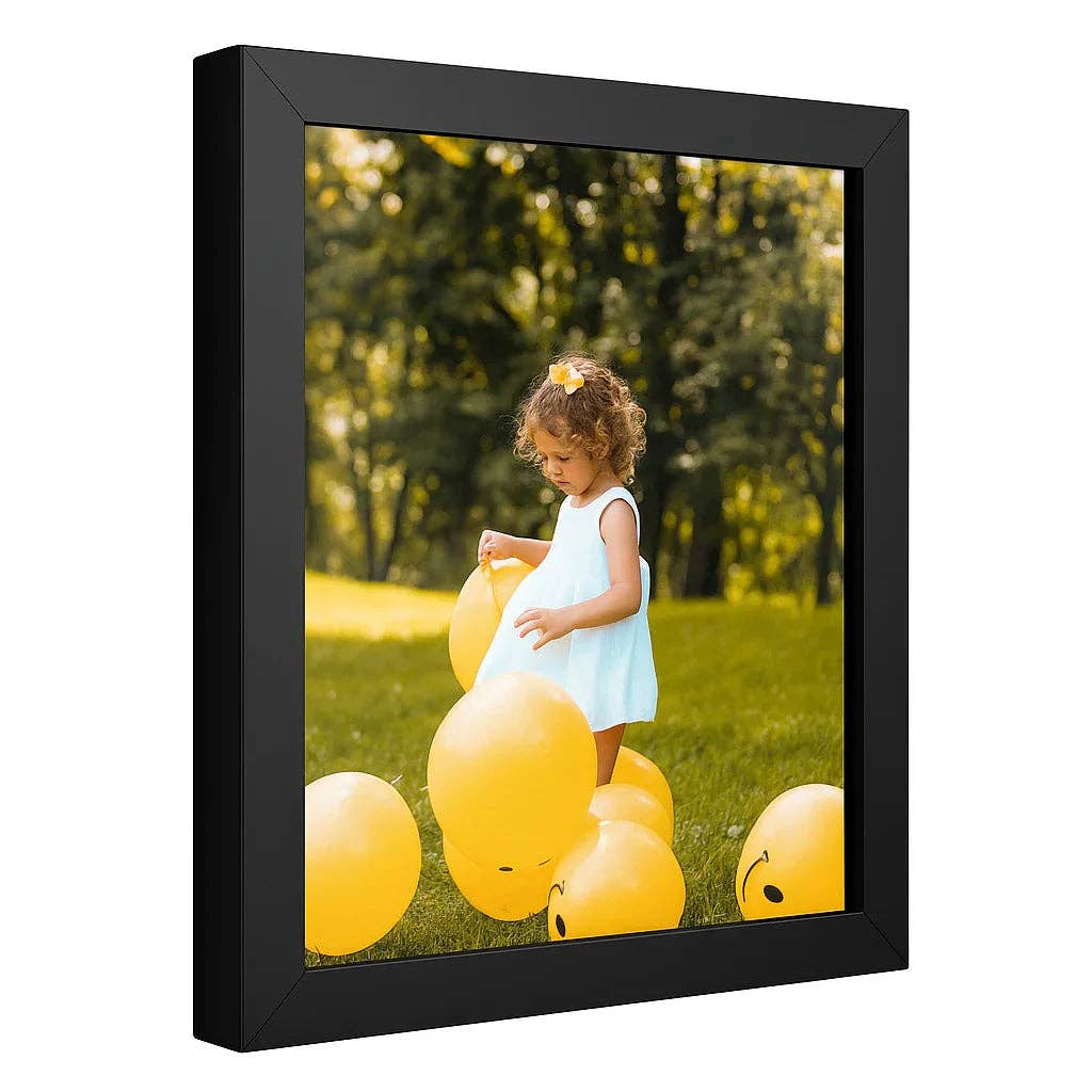 Modern Memory Design Picture Frames – Moldura por atacado – Moldura Quadrada Preta 17x17 - Moldura de Madeira Quadrada para Posters de Arte 17 x 176