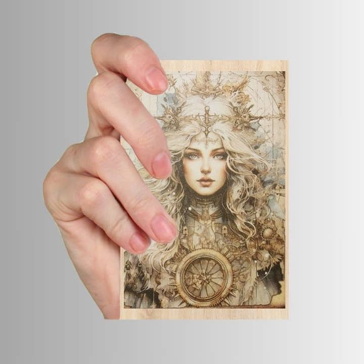 White Witches - Set of 10 4" x 6" Decoupage Wood Wall Panels for wholesale by JEMS of the Sea