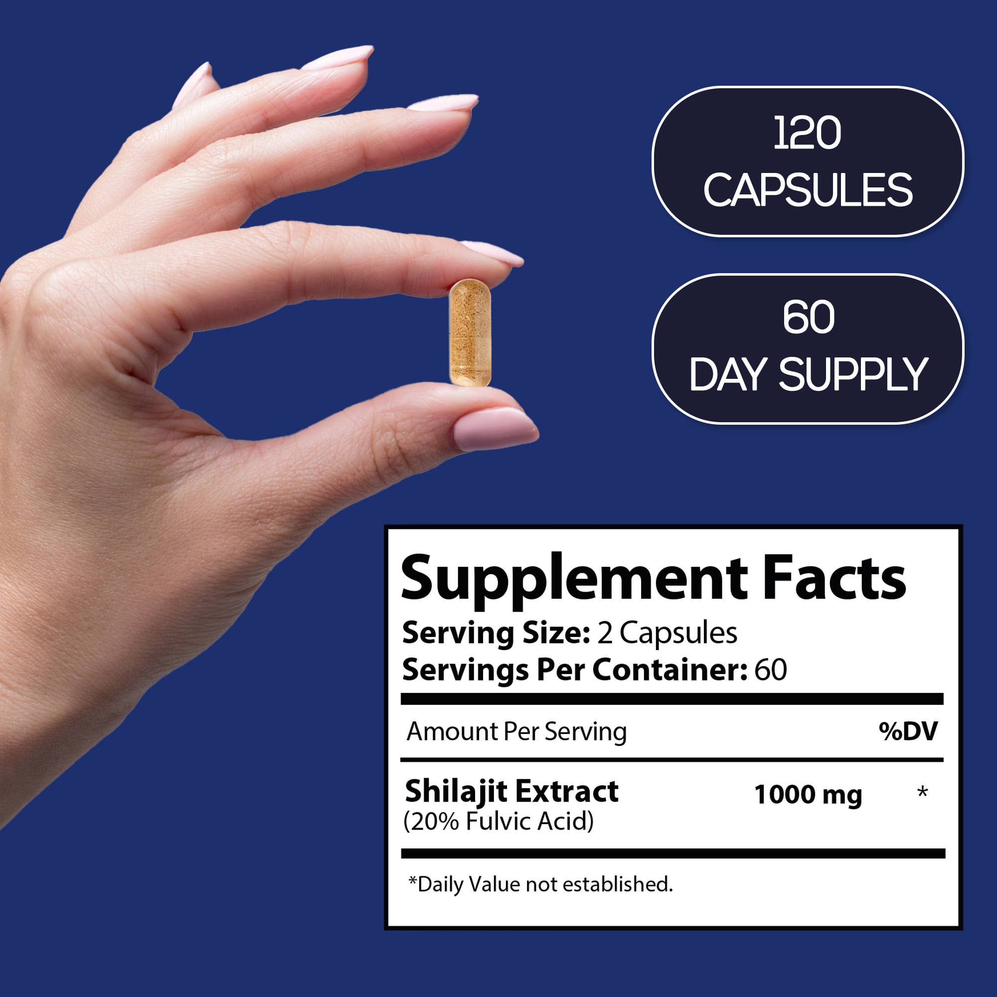 HARMONIFY – Engroshandel Kosttilskud og vitaminer – HARMONIFY Shilajit – 1000 mg med 20 % Fulvosyre – 120 kapsler5