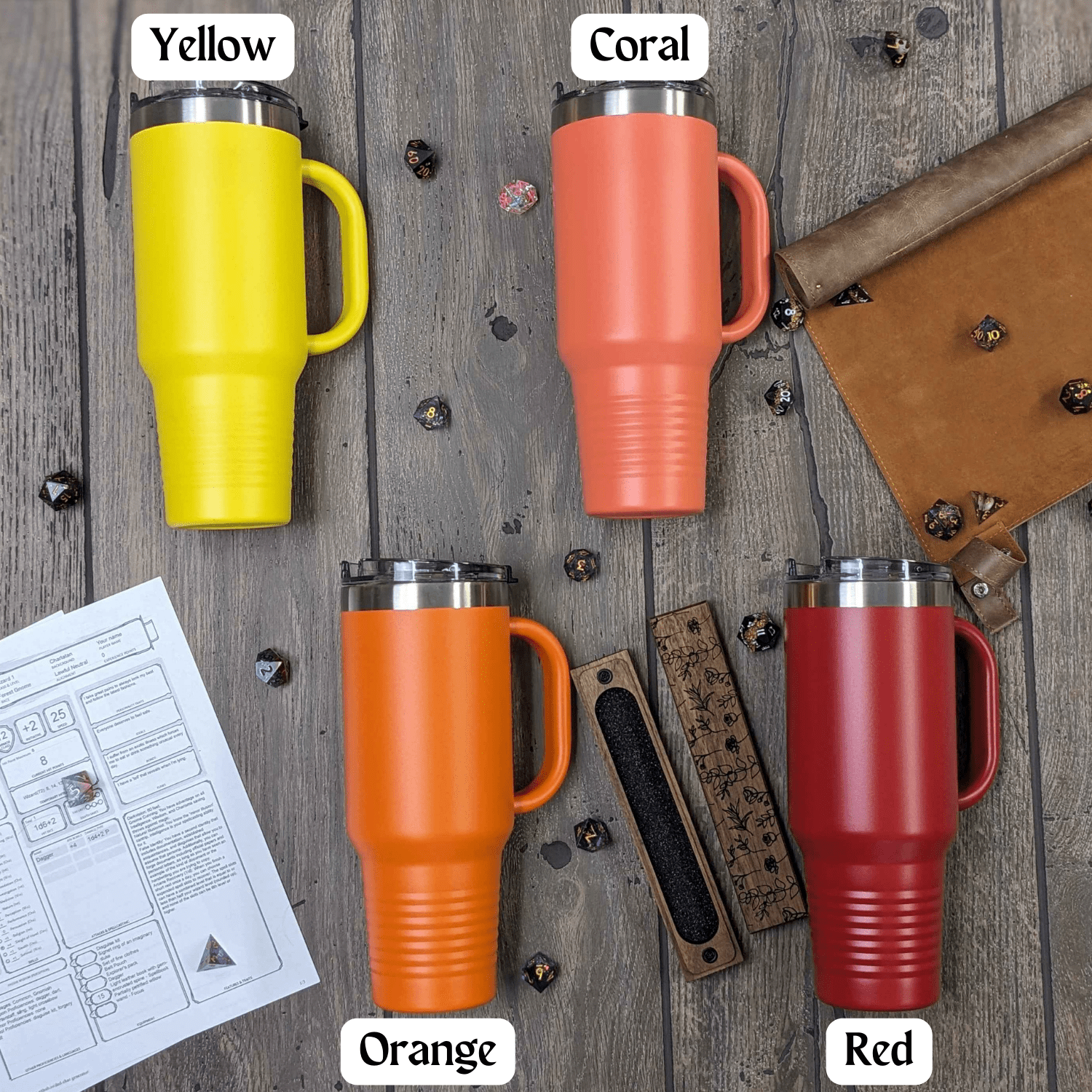 EBONWOOD - Wholesale Geïsoleerd drinkgerei - Bard DnD Klasse Tumbler - 40oz Dungeons & Dragons Bard Klasse Reismok2