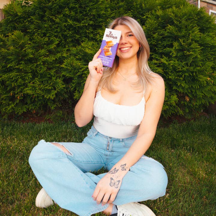 7th Heaven Chocolate - Wholesale Chocolate Bar - Vegan Oat Milk Chocolate Bar: Caramel & Sea Salt, Dairy-Free3