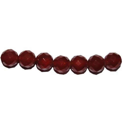 Boule facettée en agate rouge pour la vente par Dmineral