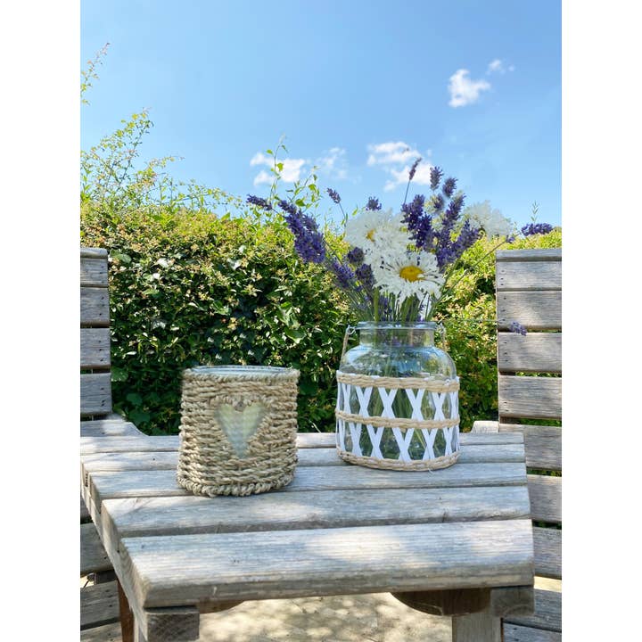 Geko Products - Wholesale Candle Holder - Small Seagrass Candle Holder