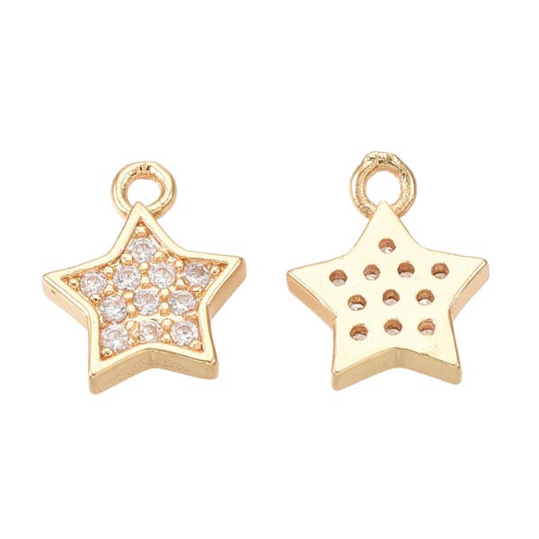 Charme Estrela de Cristal Dourado por atacado de The Charm Bar Company