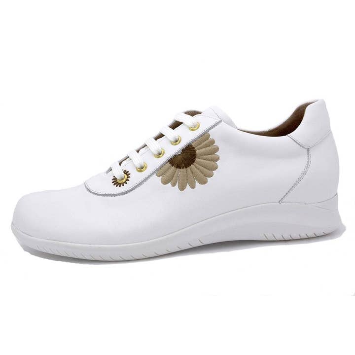 Sapato Respeitoso Pele Branco 250902 por atacado de PieSanto