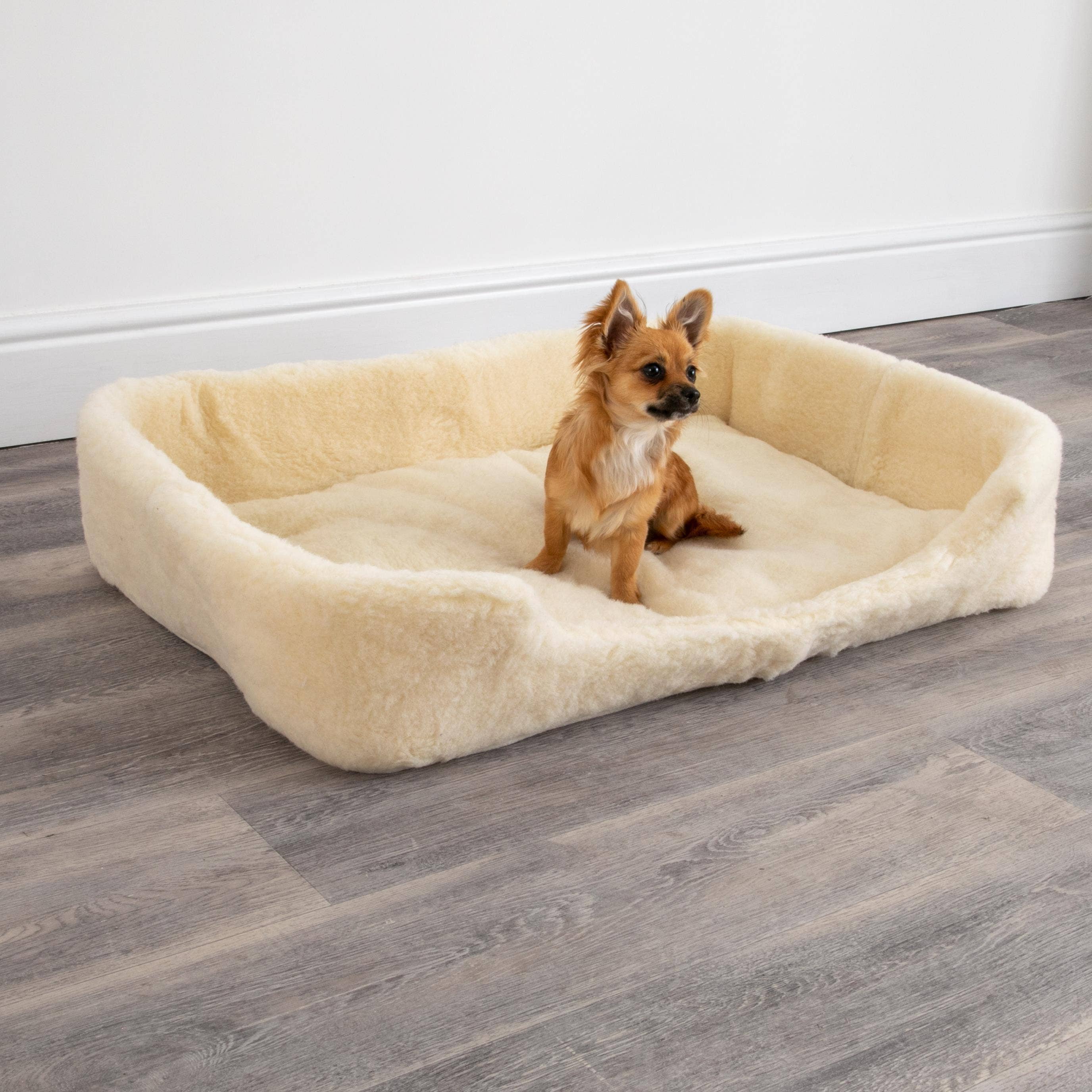 Native Natural – wholesale Pet bed – Dog – Merino Wool Pet Bed - Natural (white)5