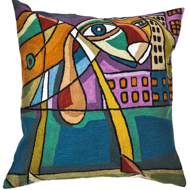 Almofada de design de lã feita à mão para cães na cidade por atacado de Cashmere Crafts Inc