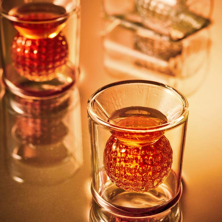 CRAFTGEN - Wholesale Shot glass - Golf Ball Whiskey Shot Glasses Set of 4 - Golf Gifts for Men2
