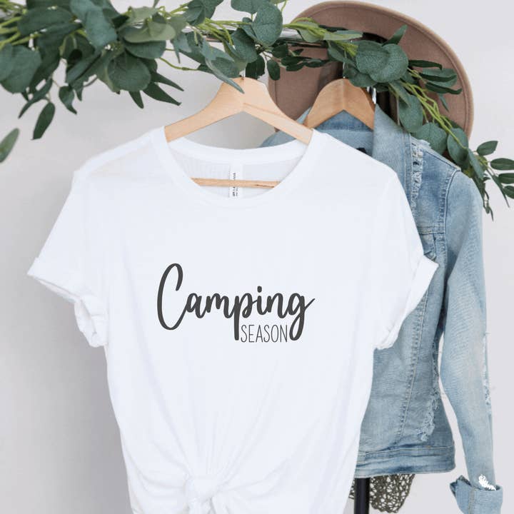 Camping Season t-shirt, Camping is My Favorite Season Shirt for wholesale by Hunter Kouture