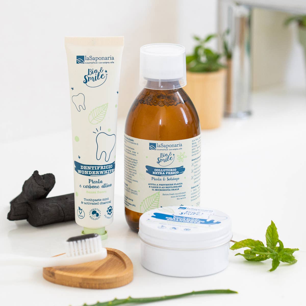 La Saponaria - Wholesale Toothpaste - Wonderwhite Mint & Charcoal Toothpaste (75 ml)3