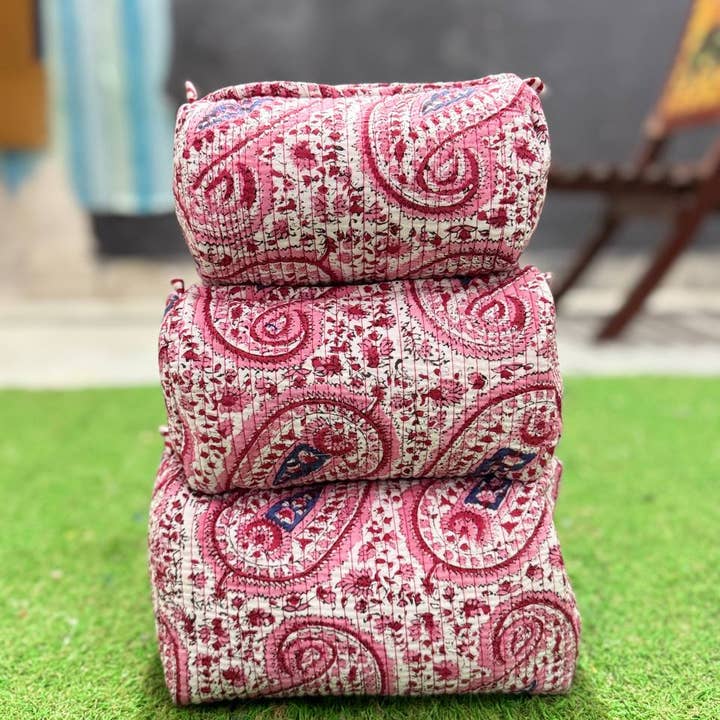 bhavnas boutique - Wholesale Makeup/Cosmetic Bag - Travel Bag Pure Cotton Bag Stylish Cosmetic Pouch for Women5