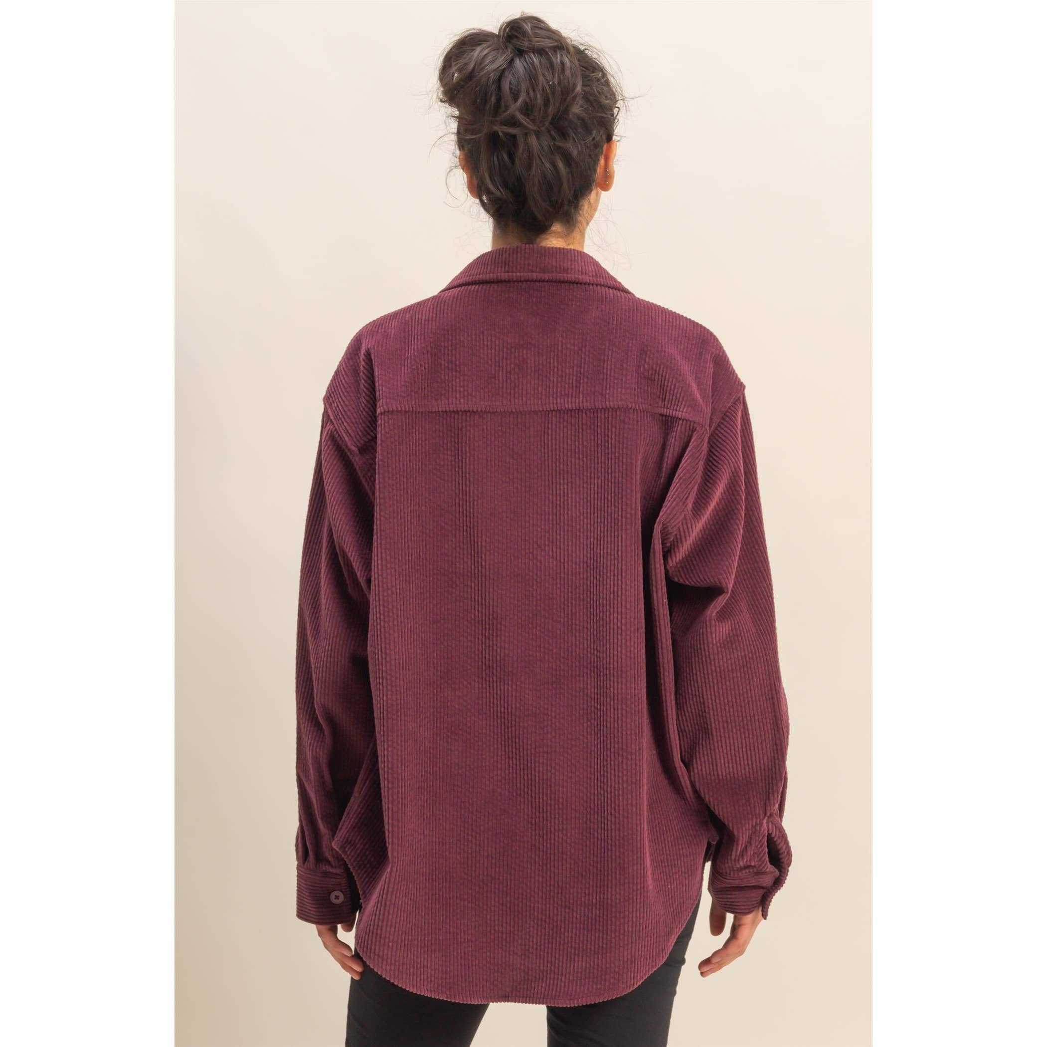 HYFVE - Wholesale Button Down Shirt - Women's - Relaxed-fit Contemporary Corduroy Shirt12