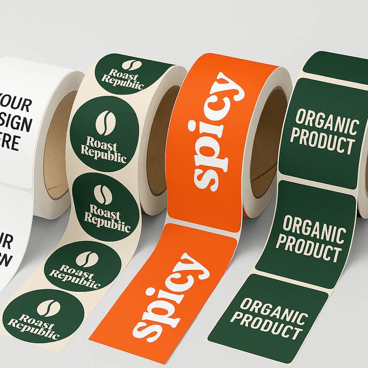 Roll Labels 500 | BOPP Water resistant for wholesale by Puretea