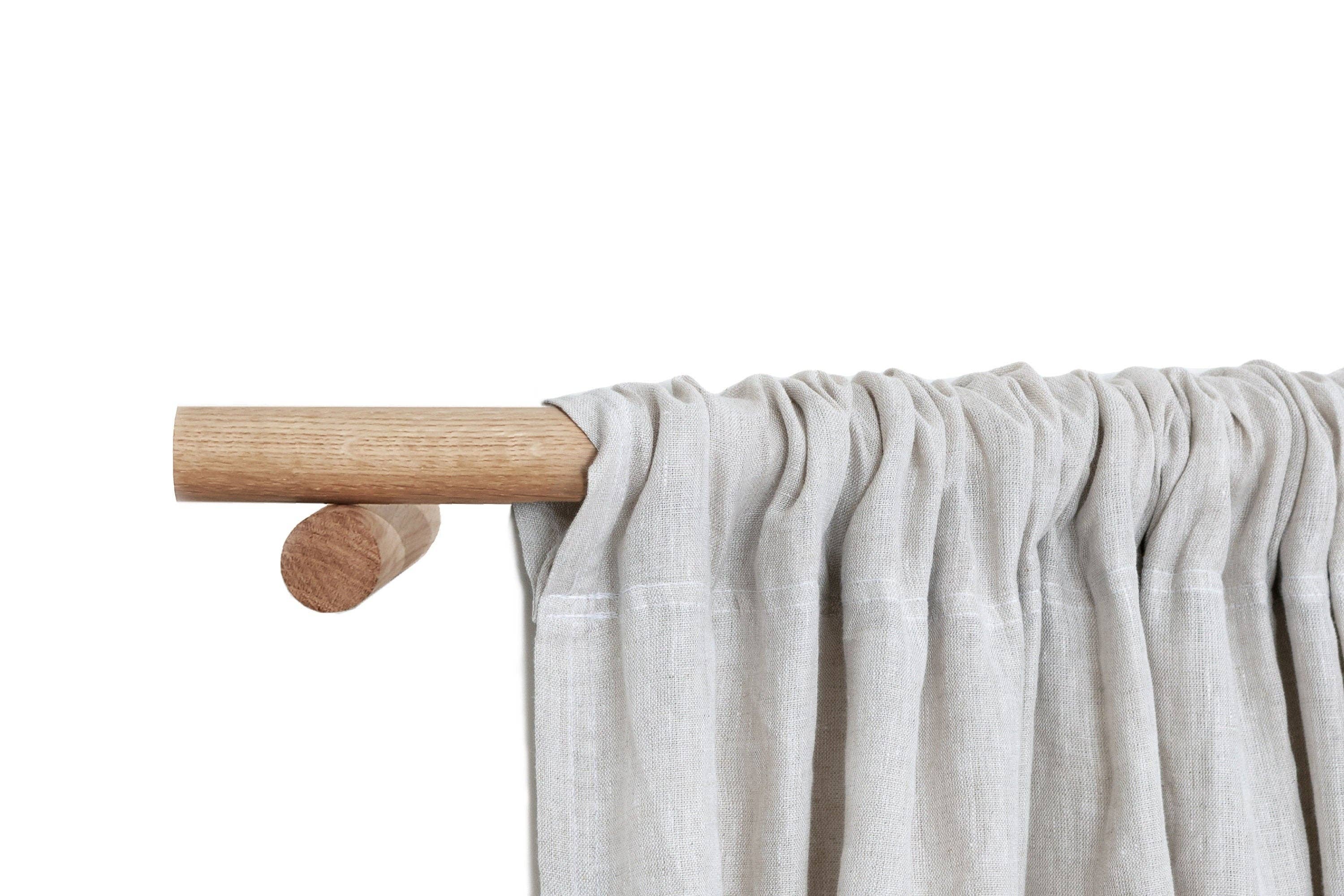 Roar Studio - Wholesale Curtain Rod - Curtain Pole 0-720cm / 0-283.5" (Oak, Walnut, Beech, Black,5