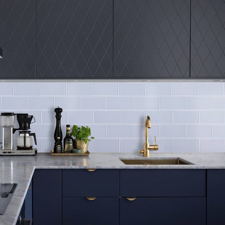 WS Tiles - Vente Carrelages muraux - Carreau de mosaïque en verre de 3" x 6", dosseret pour cuisine et salle de bain - 5 pieds carrés par carton43