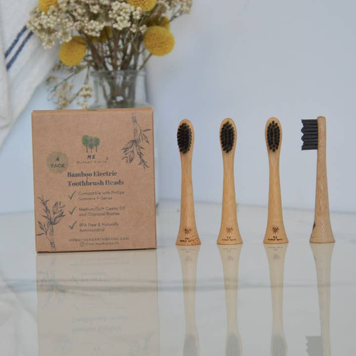 Me Mother Earth - Wholesale Toothbrush - 4-Pack Bamboo Electric Toothbrush Heads- Sonicare Compatible5
