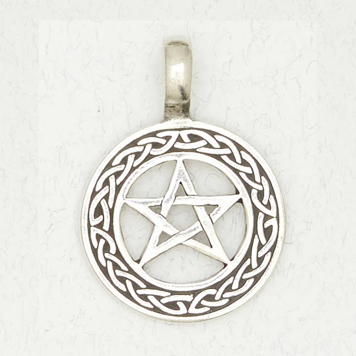 Wicca Pewter Pendant Necklace - Pentacle for wholesale by Nirvana LLC