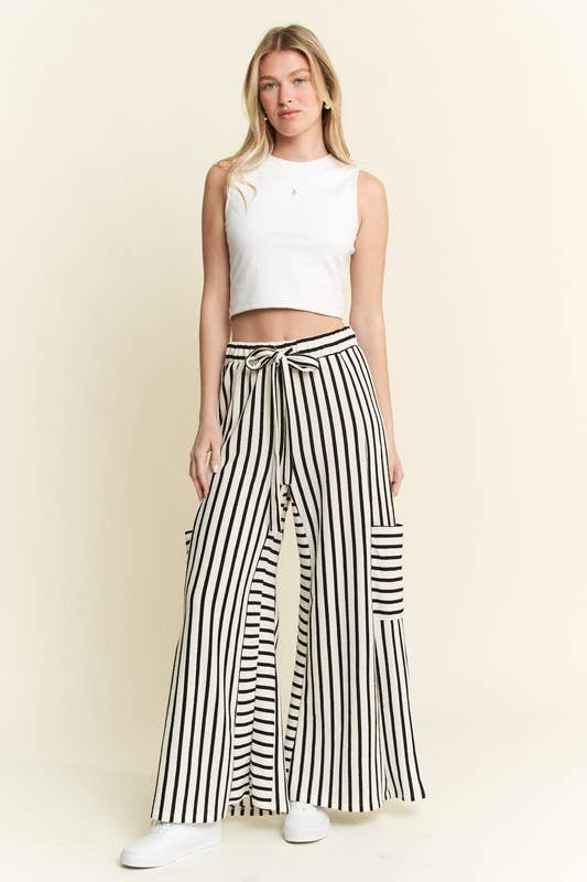 JADE BY JANE - Wholesale Pants - Women's - STRIPE WIDE LEG PANTS27