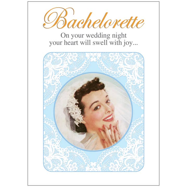 SA6746 Bachelorette Card for wholesale by Shade Tree Greetings