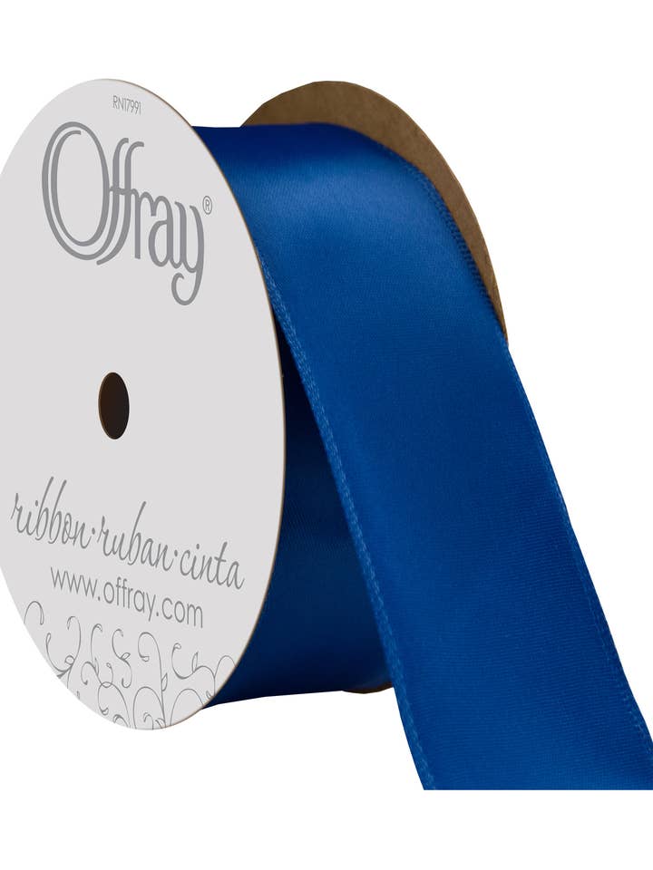 Wired Contessa Light Navy 1-1/2" x 25 Yards for wholesale by Berwick Offray Ribbon