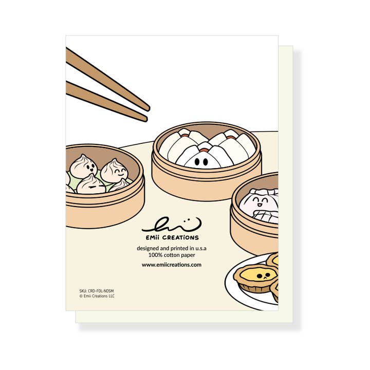Emii Creations - Wholesale Everyday Greeting Card - All That and Dim Sum Card