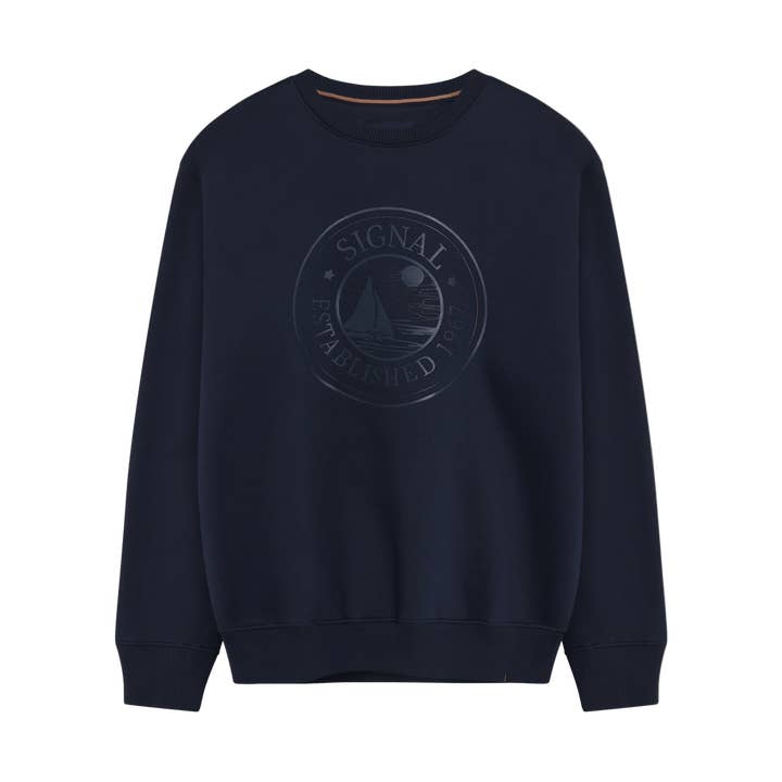 TimSi Crew Sweat Sweatshirt - Tiefes Marineblau für den Großhandel von SIGNAL CLOTHING