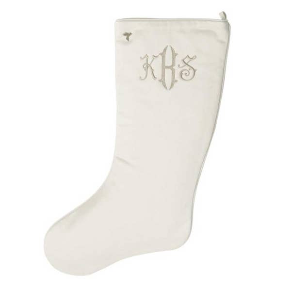 Fig & Dove - Wholesale Holiday Stocking - Ivory Christmas Stocking1