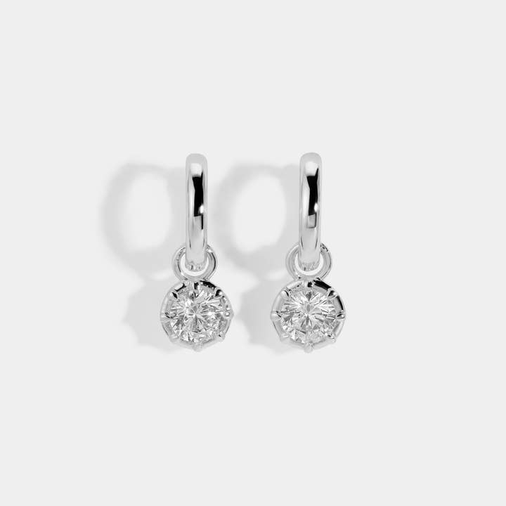 Lili Claspe - Wholesale Huggie Earrings - Petite Celeste Charm Huggies6