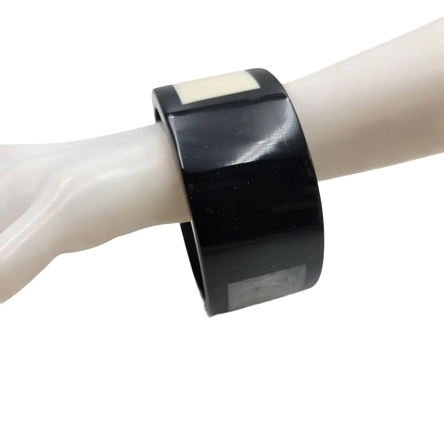 Treasure Jewelry - Vente Bracelet jonc - Bracelet Manchette Multicolore en Résine Lucite Fait Main5