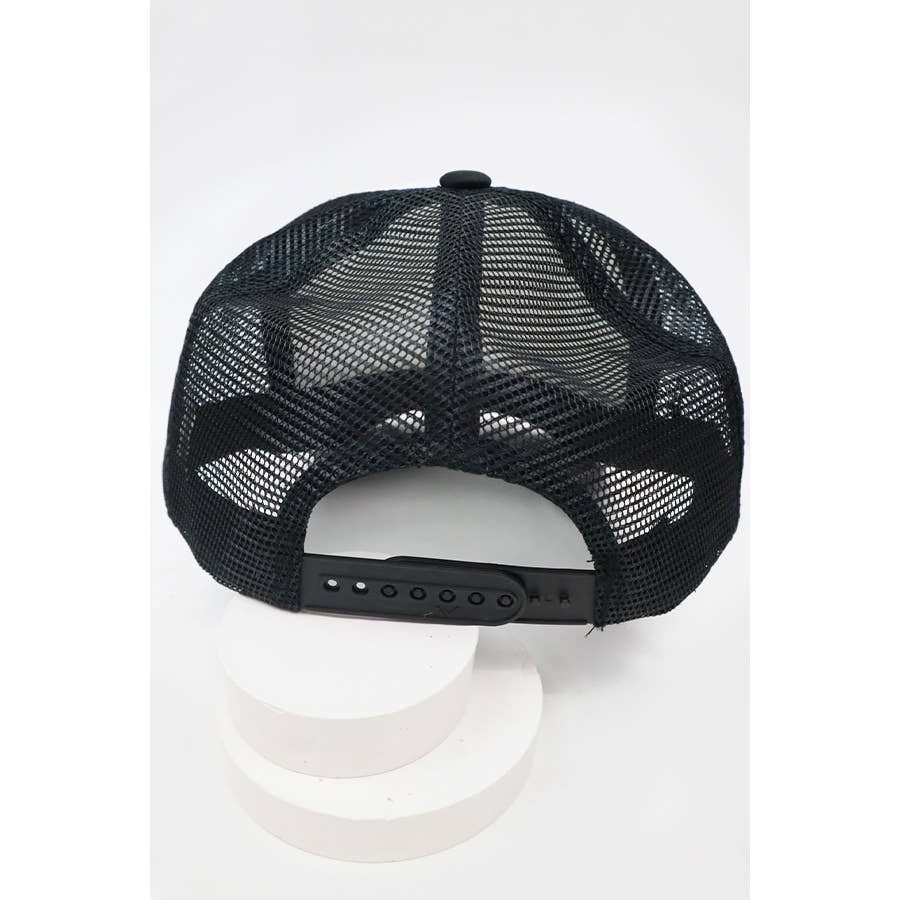 Love and Repeat - Vente Casquette de camionneur – unisexe - Chapeau de camionneur classique en mousse de couleur foncée2