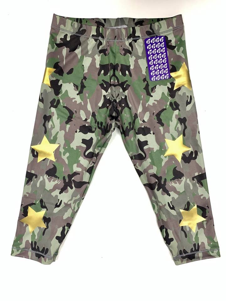 Camo Green Capri for wholesale by Fanilu