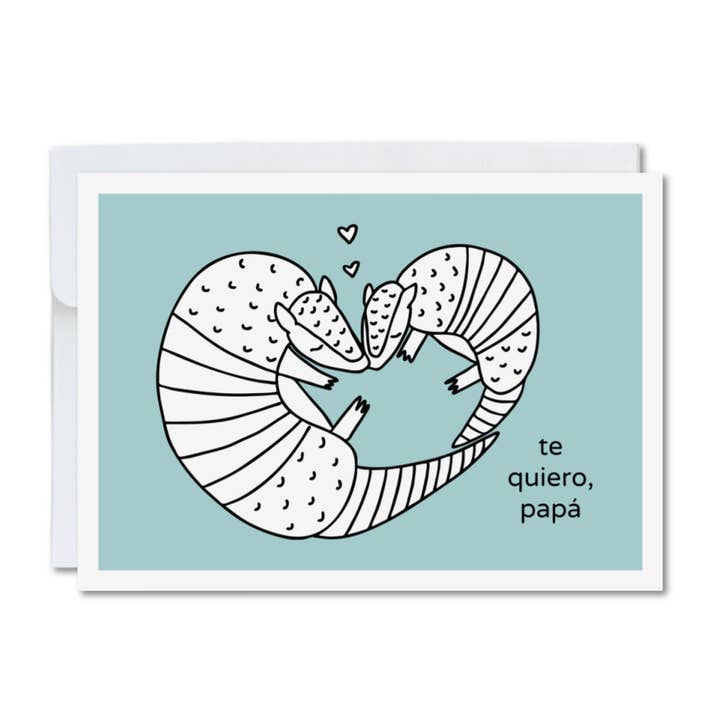 Color-In Spanish Father’s Day Card – Te Quiero Papá for wholesale by Calamari Inc.