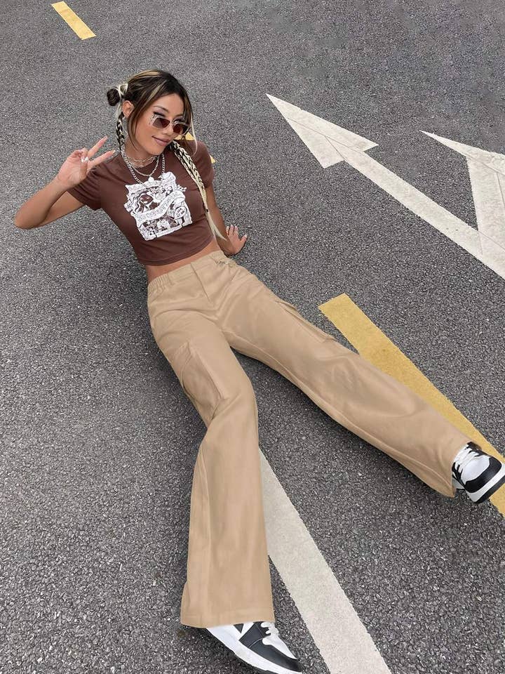 Fashion Combination – Engroshandel Bukser - Dame – Cargobukser med klaplomme side6