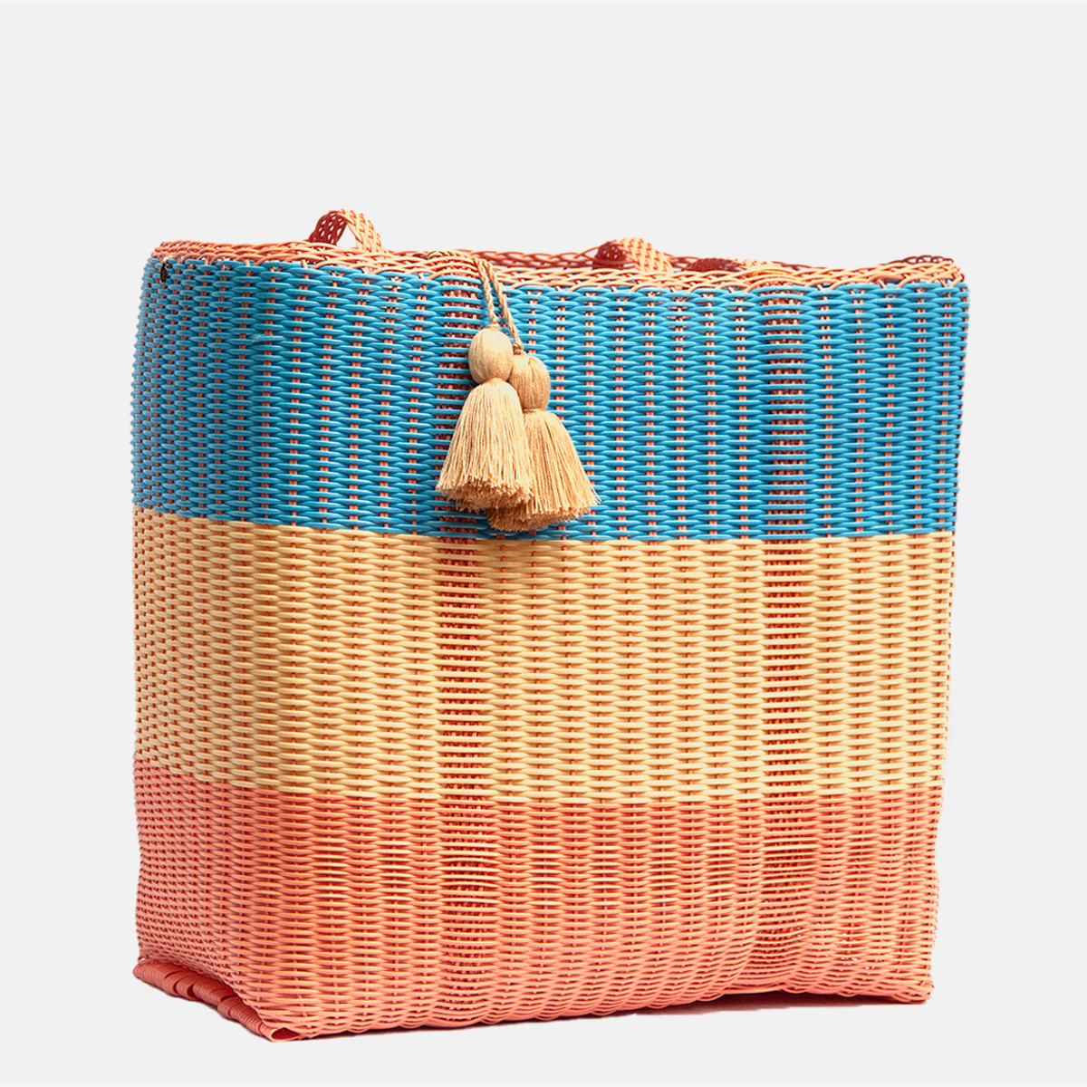 ixöq - Wholesale Tote Bag - Women's - Ixoq Recycled Plastic Cesta Tote Ex-Large ~ 3 Color Paneled13