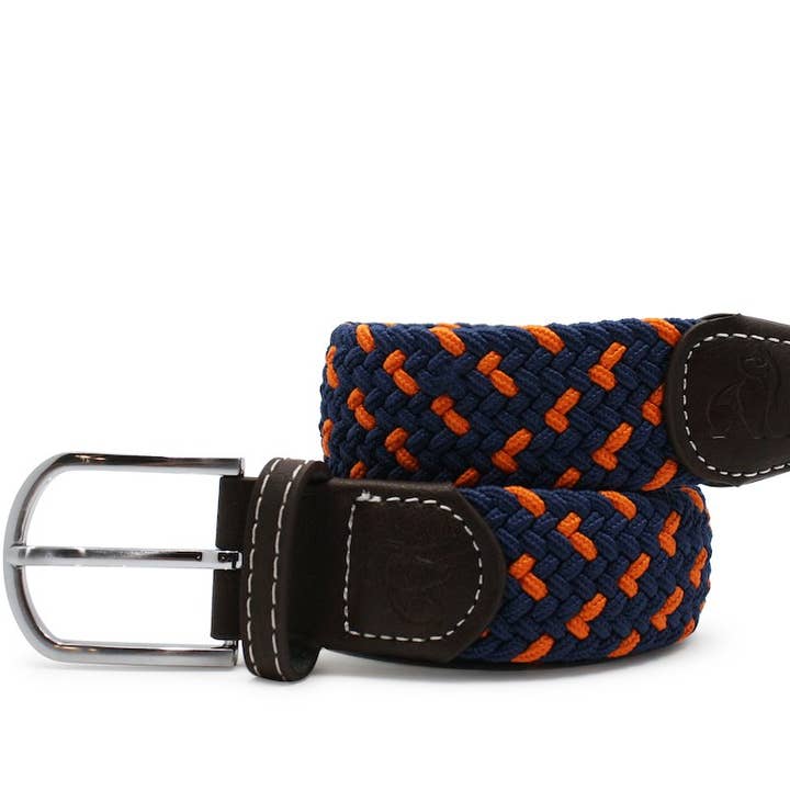 Cinto de tecido - Marinha/Mancha Laranja por atacado de Swole Panda