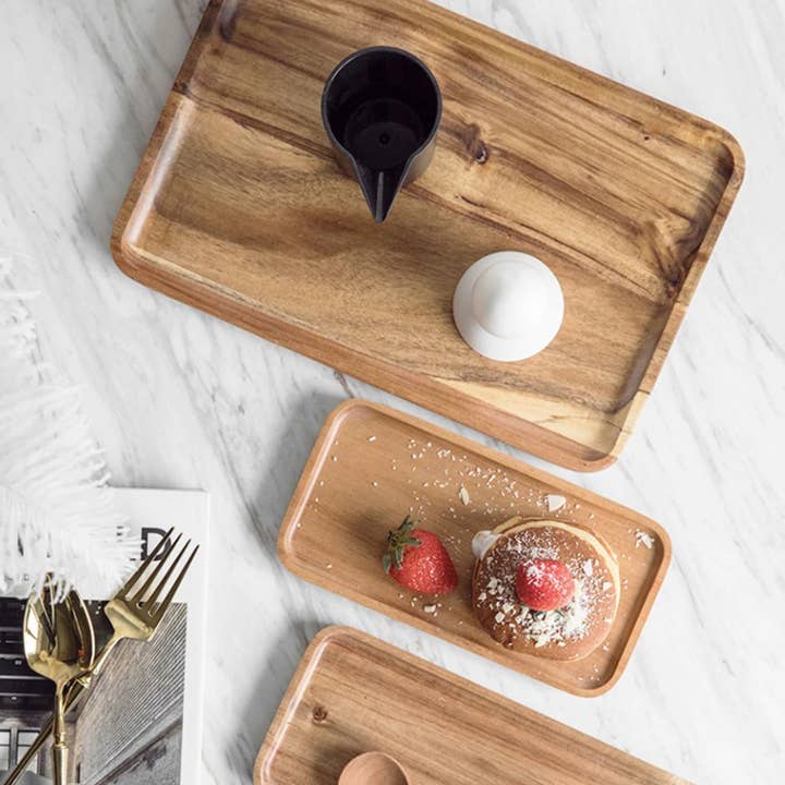 Homerely (We Cover All Import Duties) – wholesale Serving tray – Acacia Wood Serving Tray7