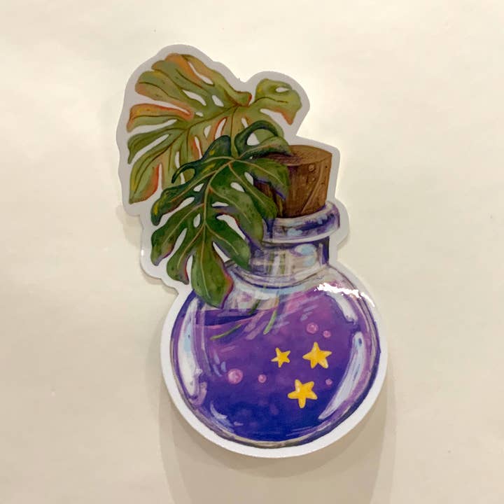 Potion Bottle Vinyl Sticker for wholesale by Glimmer Nox