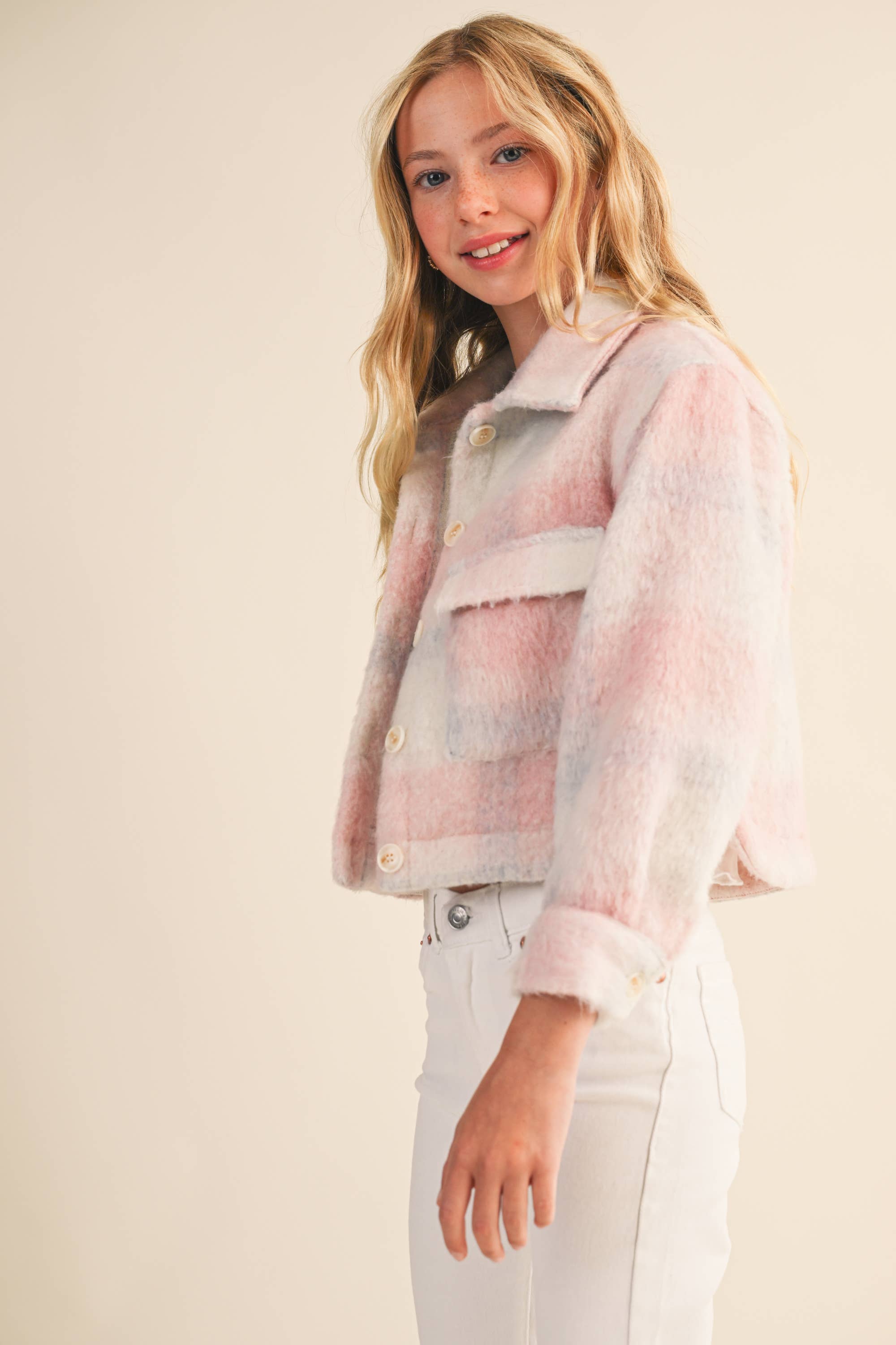 heart and arrow - Wholesale Jacket - Kids - TWEEN KIDS GIRLS CROPPED JACKET (7-14) 4