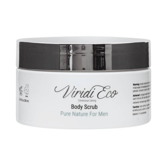 BODY SCRUB PURE NATURE FOR MEN for wholesale by viridieco