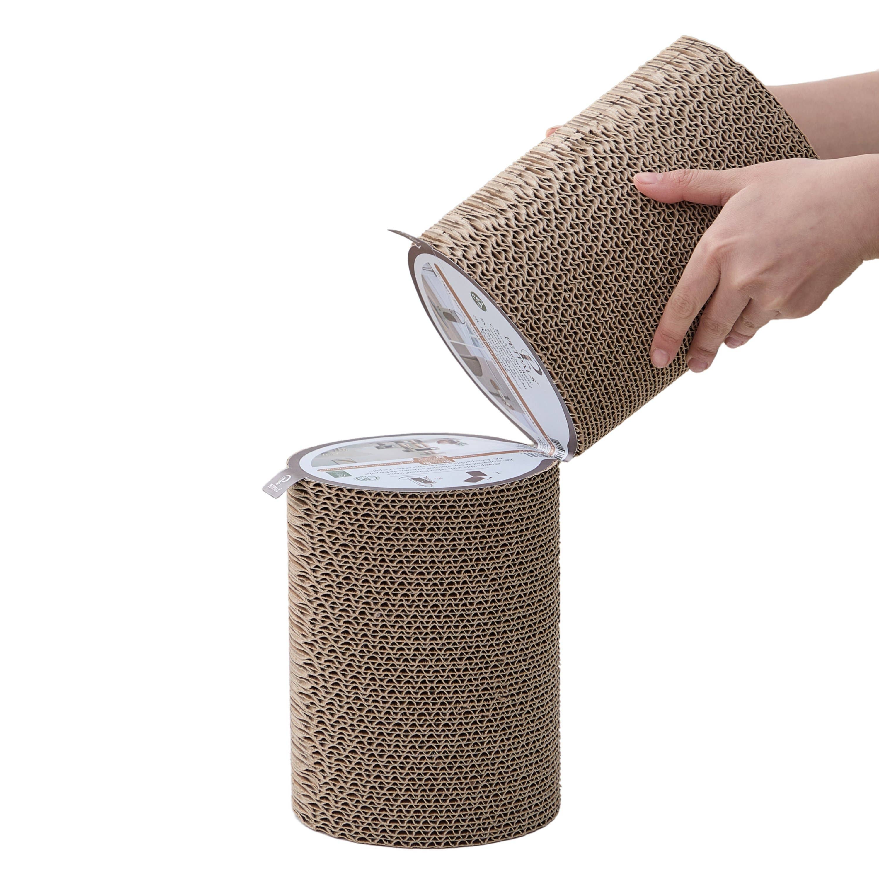 PetPals Group - Wholesale Pet Scratcher - Cat - PetPals 6.5" Tall Cardboard Scratcher Set 2-pack1