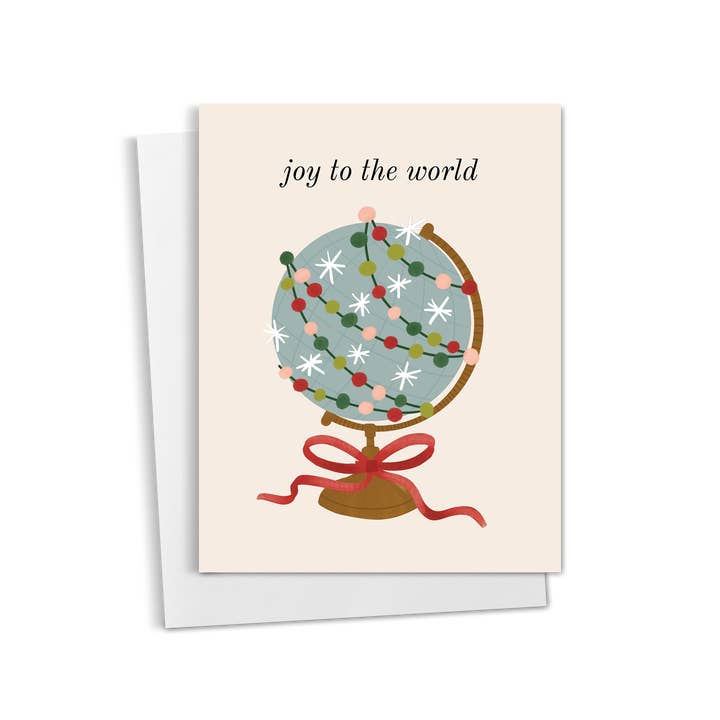 Joy to the World Holiday Card for wholesale by Asteria Studio