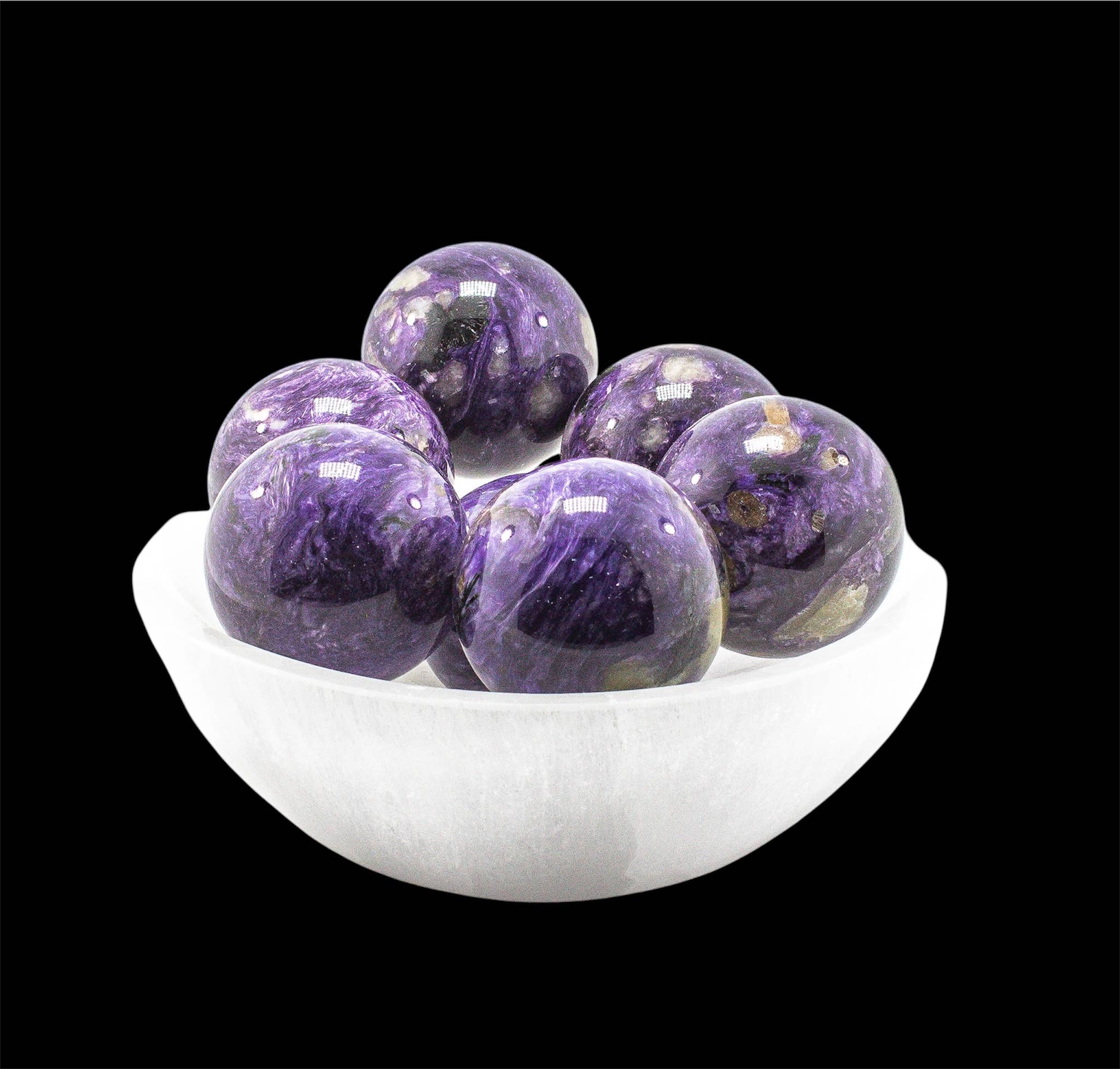 Quasar Gems USA - Wholesale Spiritual Stone/Crystal - Charoite Spheres 3cm1