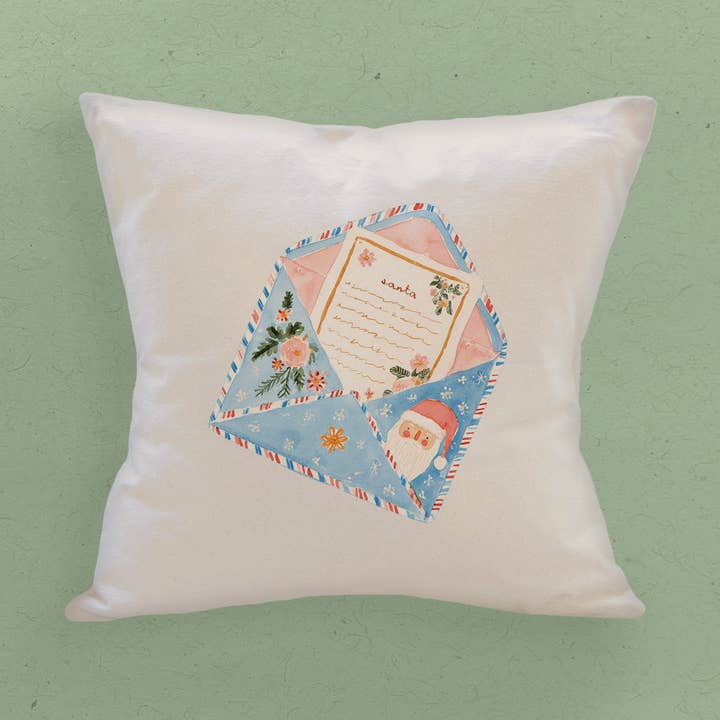 Kära tomten - Anpassningsbar fyrkantig canvas kudde för wholesale av Boheme Bliss