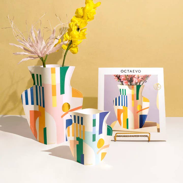 54 Celsius - Wholesale Vase - OCTAEVO Emporio Paper Vase, Flower Vase & Card Set4
