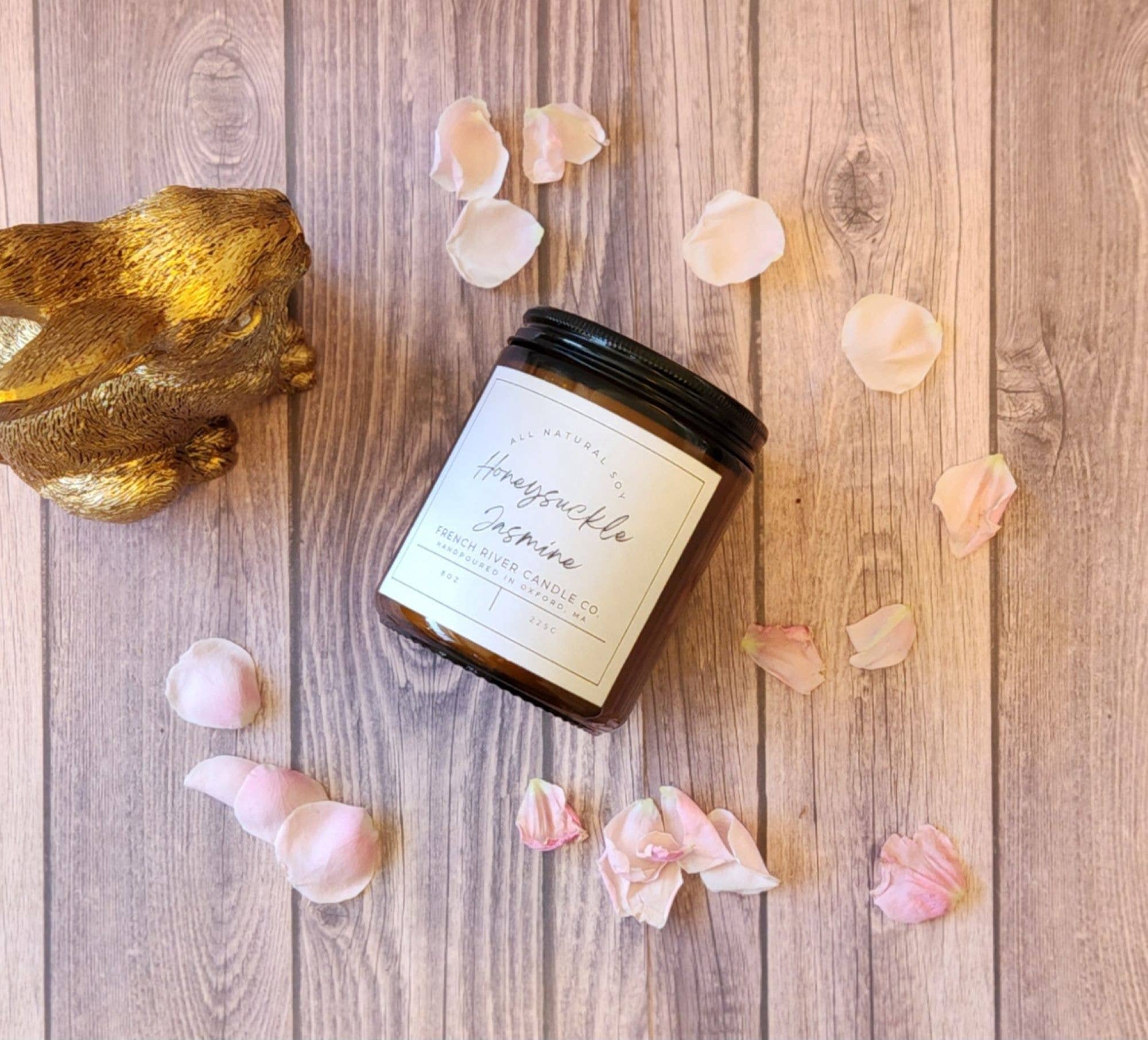 French River Candle Co. - Vendita all'ingrosso Candela in vasetto - Candela profumata alla soia Honeysuckle Jas1