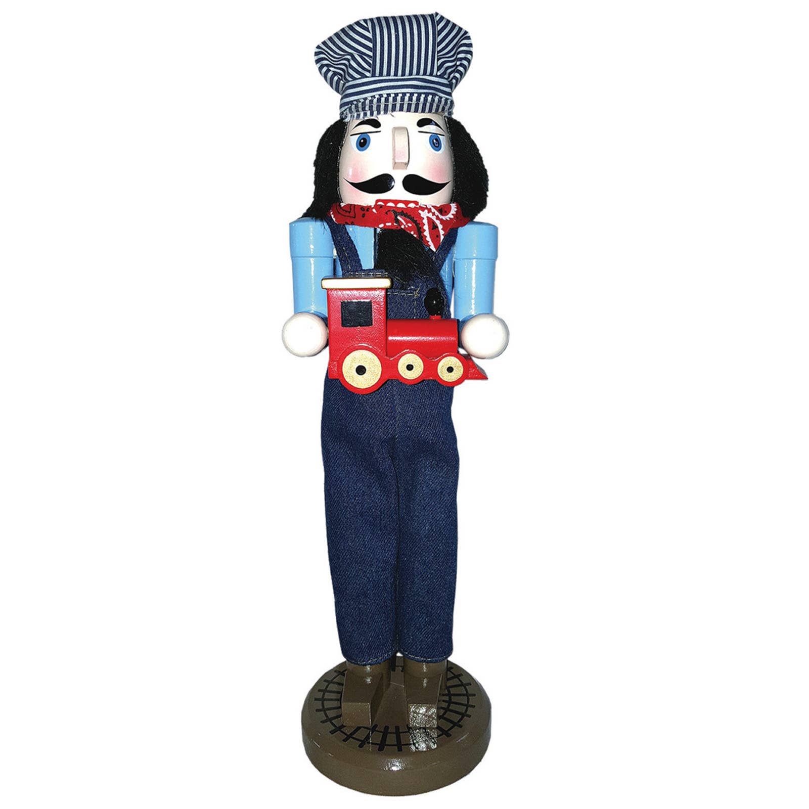 Santa’s Workshop Inc. - Wholesale Holiday Nutcracker - 14" Train Conductor Nutcracker0